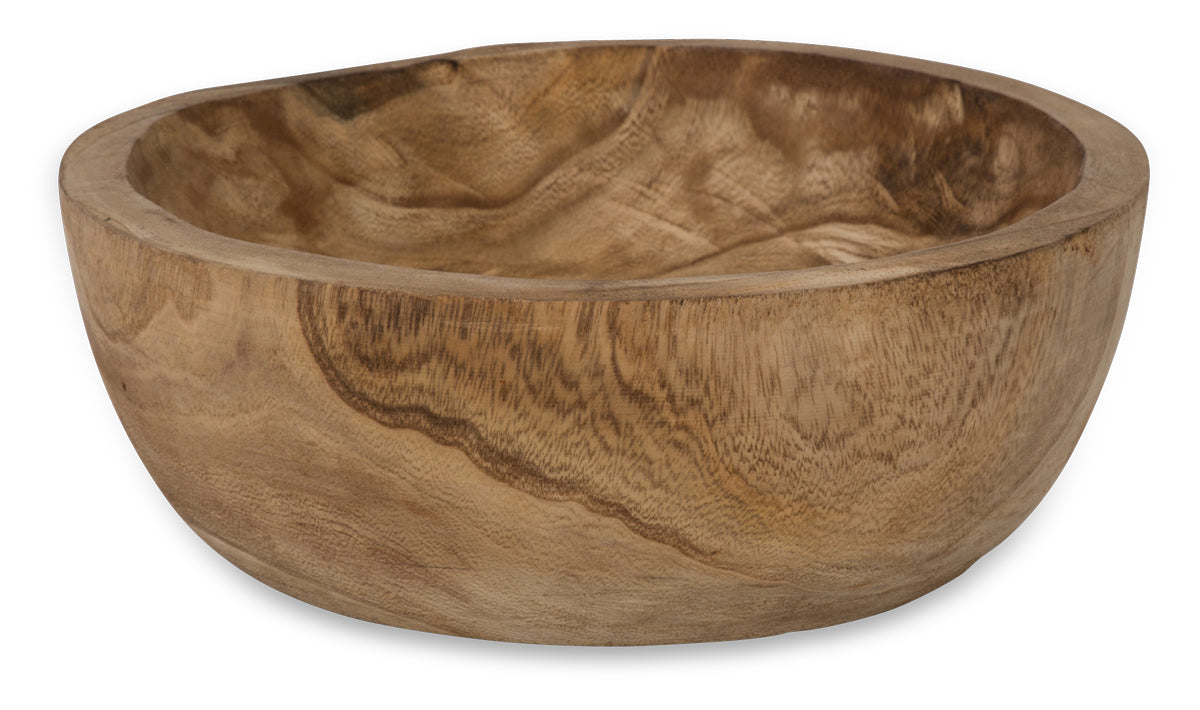 Round Paulownia Wood Bowl