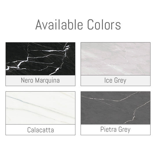 Louis 890mm White Gloss Vanity – Standard 2 Drawers White Gloss Standard Pietra Grey