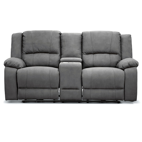 Oberon Electric 2 Seater Recliner Lounge - Latte