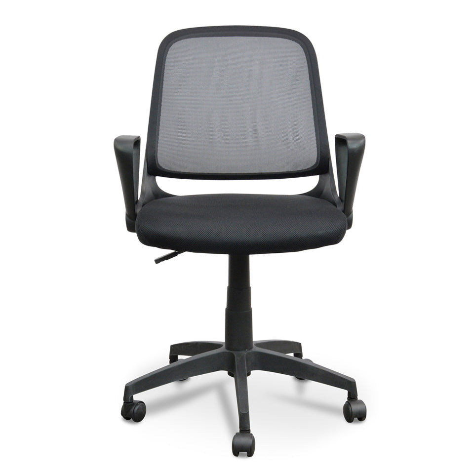 Heston Fabric Office Chair - Full Black