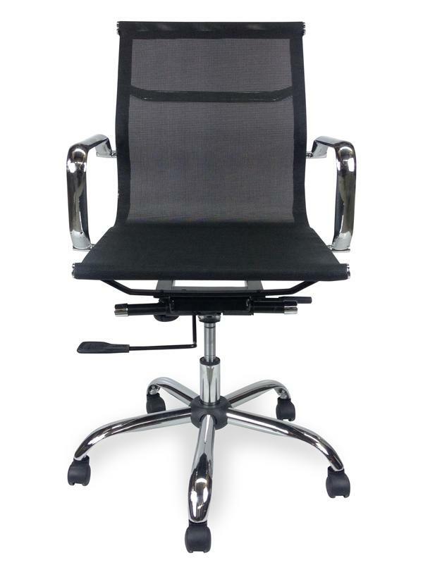Carter Designer Mesh Boardroom Office Chair - Low Back - Black