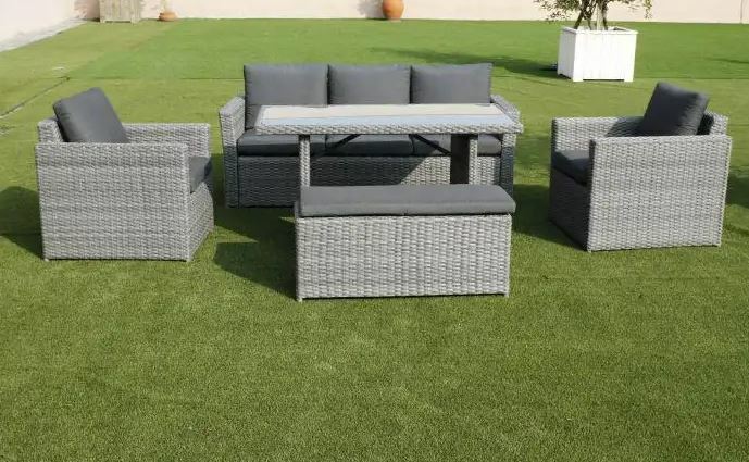 Vi Mansard Outdoor 5PC Mid Height Dining Set