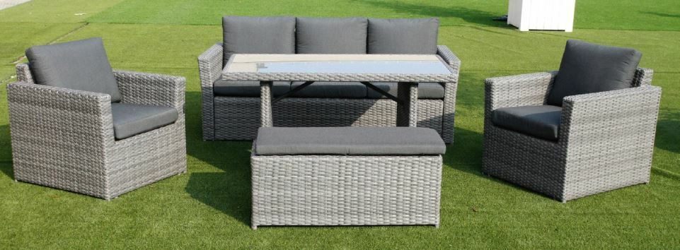 Vi Mansard Outdoor 5PC Mid Height Dining Set
