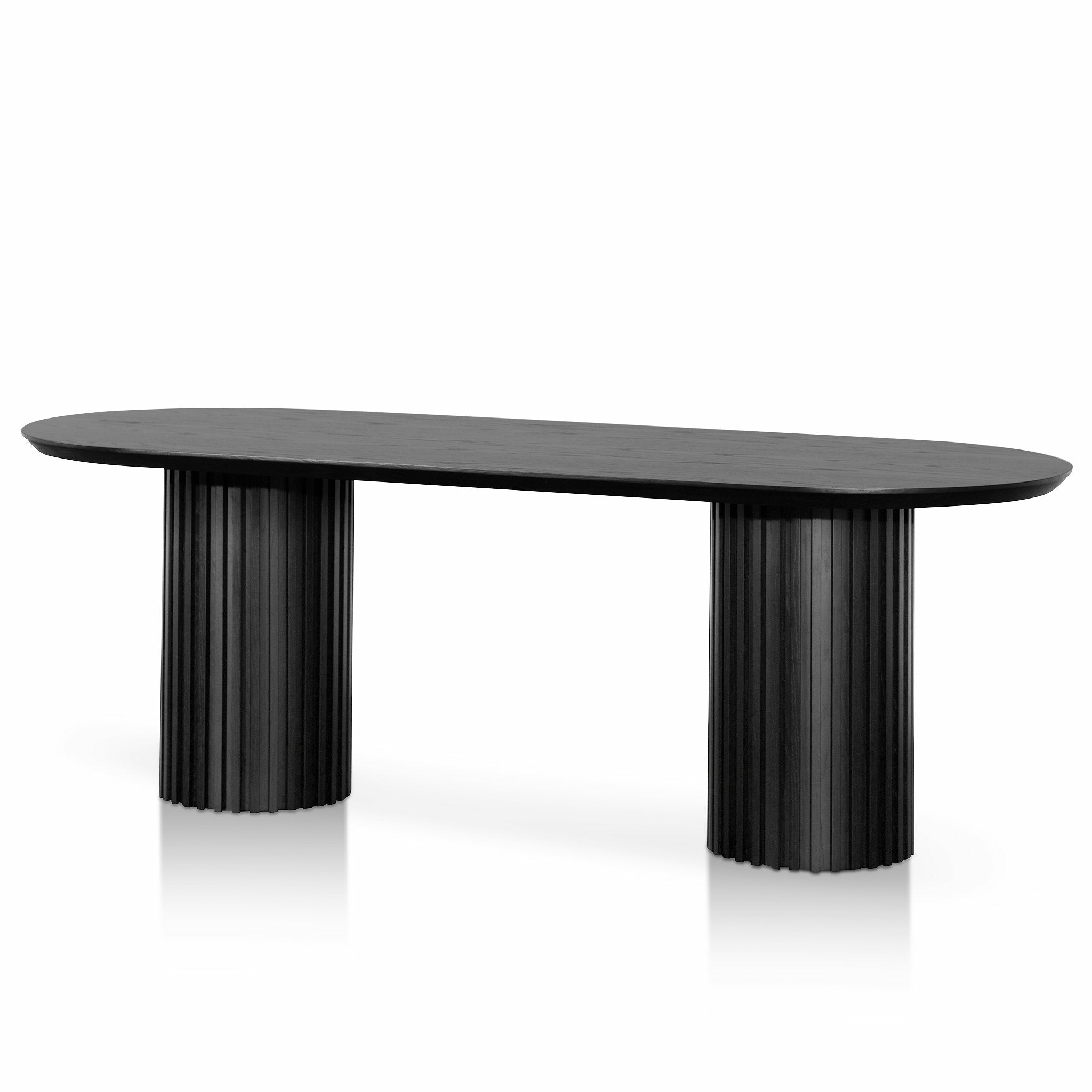 Marty 2.2m Wooden Dining Table - Black