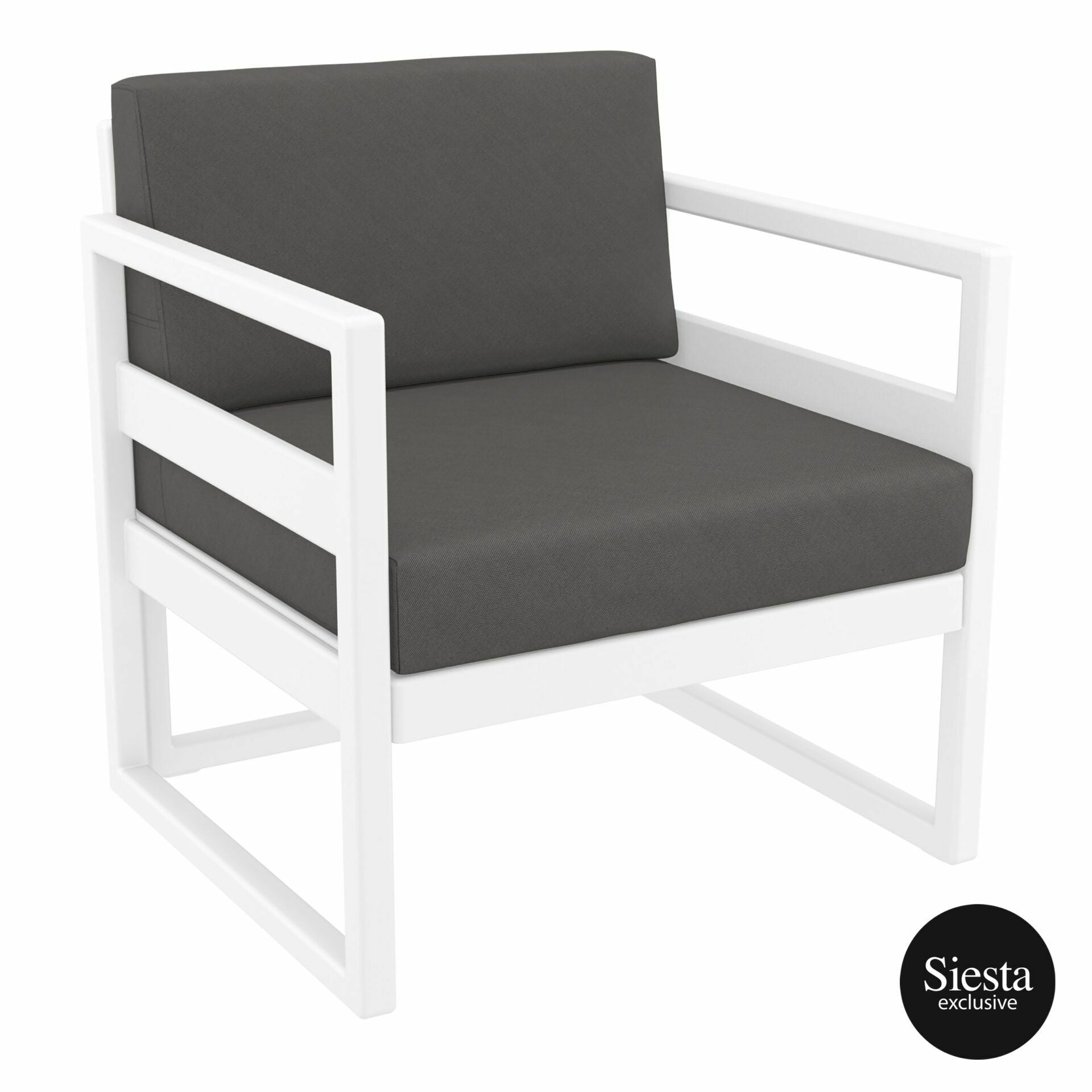 Mykonos Lounge Armchair - Without Cushion - White
