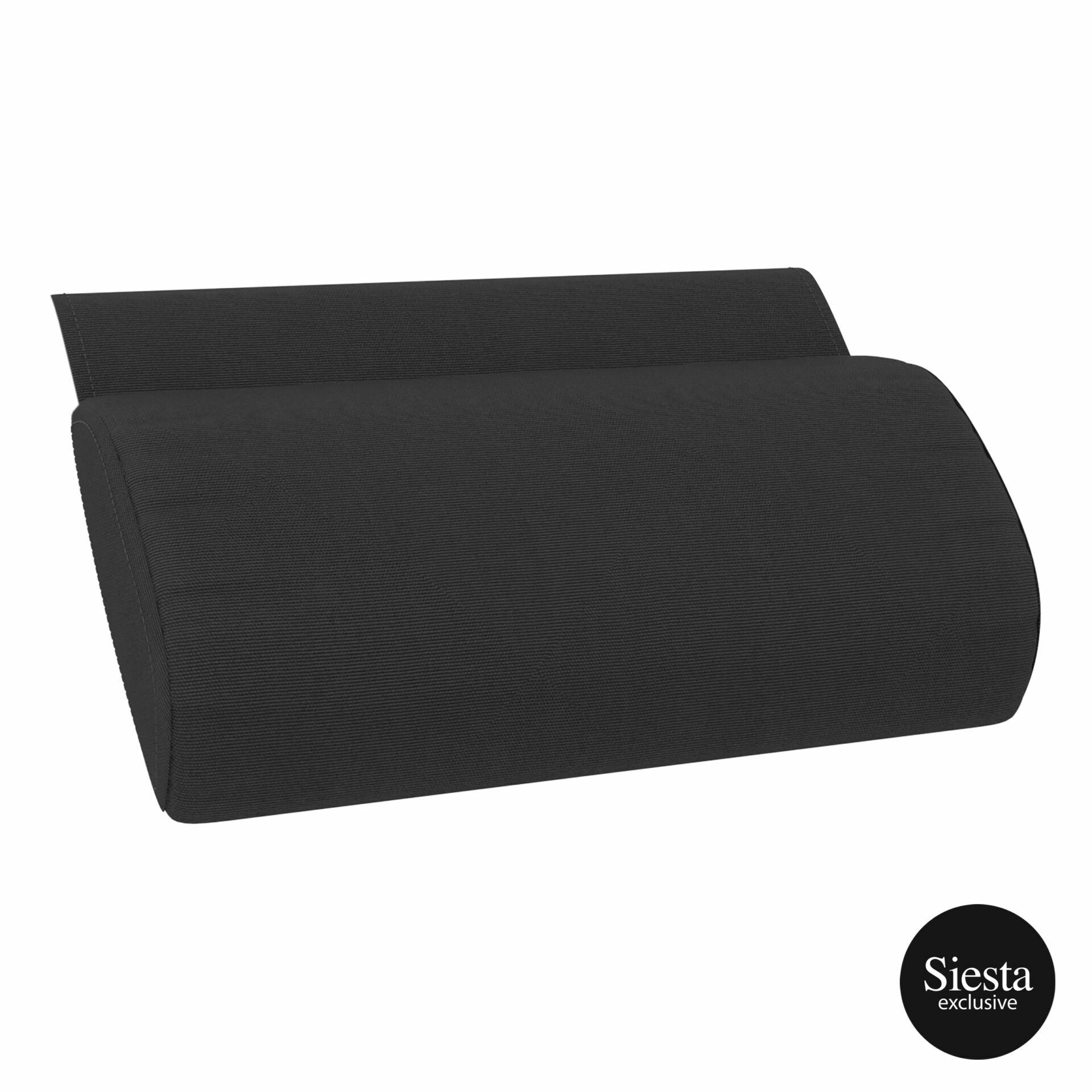 Slim Premium Sun Lounge Pillow - Black