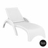 Fiji Sunlounger/Tequila Side Table 3 Pc Package - White