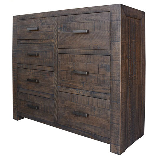 Alysha Solid Timber 7 Drawer Tallboy