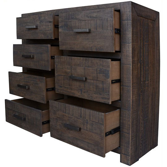 Alysha Solid Timber 7 Drawer Tallboy