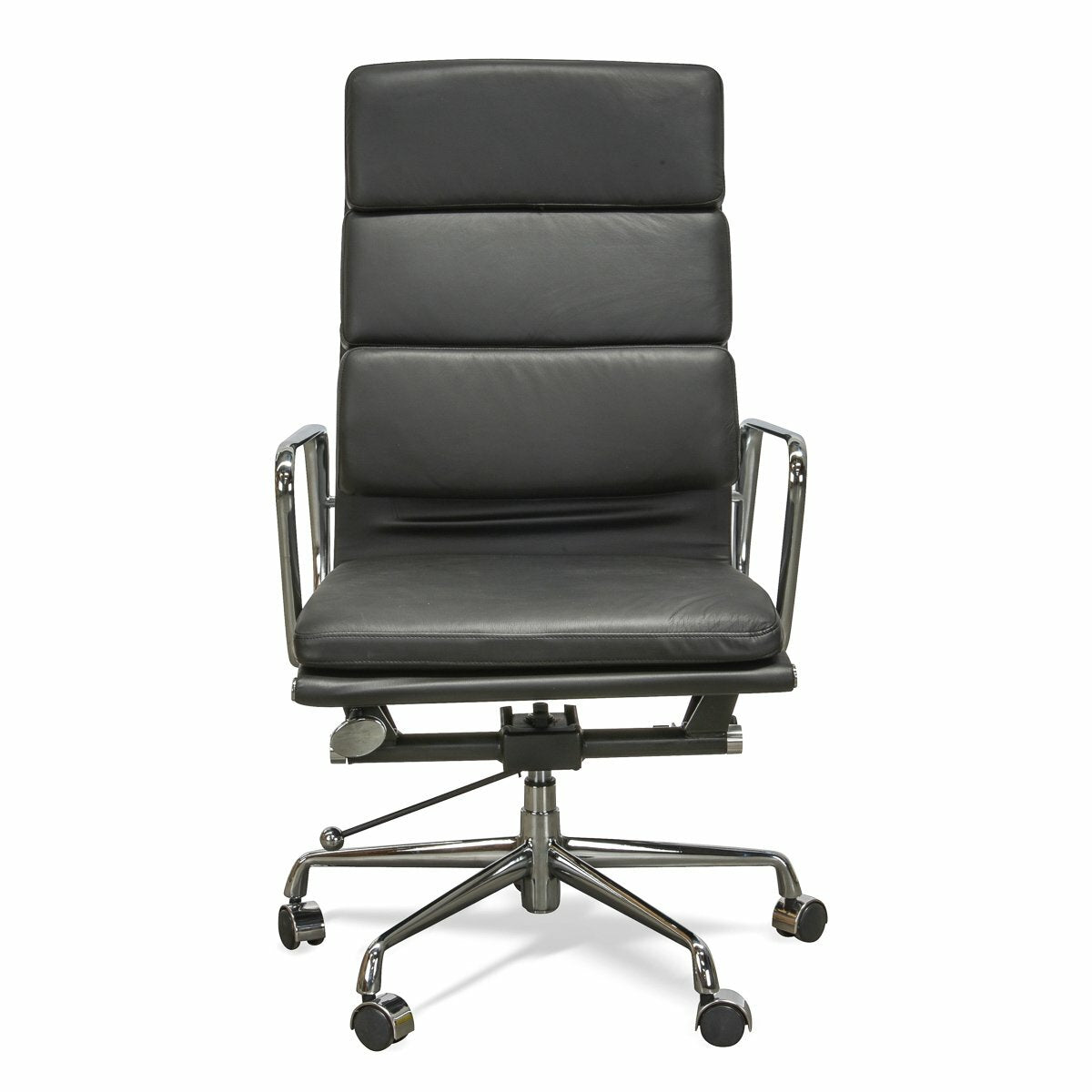 Ashton  High Back Office Chair - Black Leather