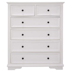 Linz Whitewash Classic Timber Tallboy